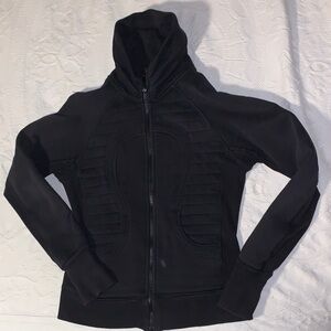 lululemon athletica Black Full‑Zip Hooded Sweatshirt